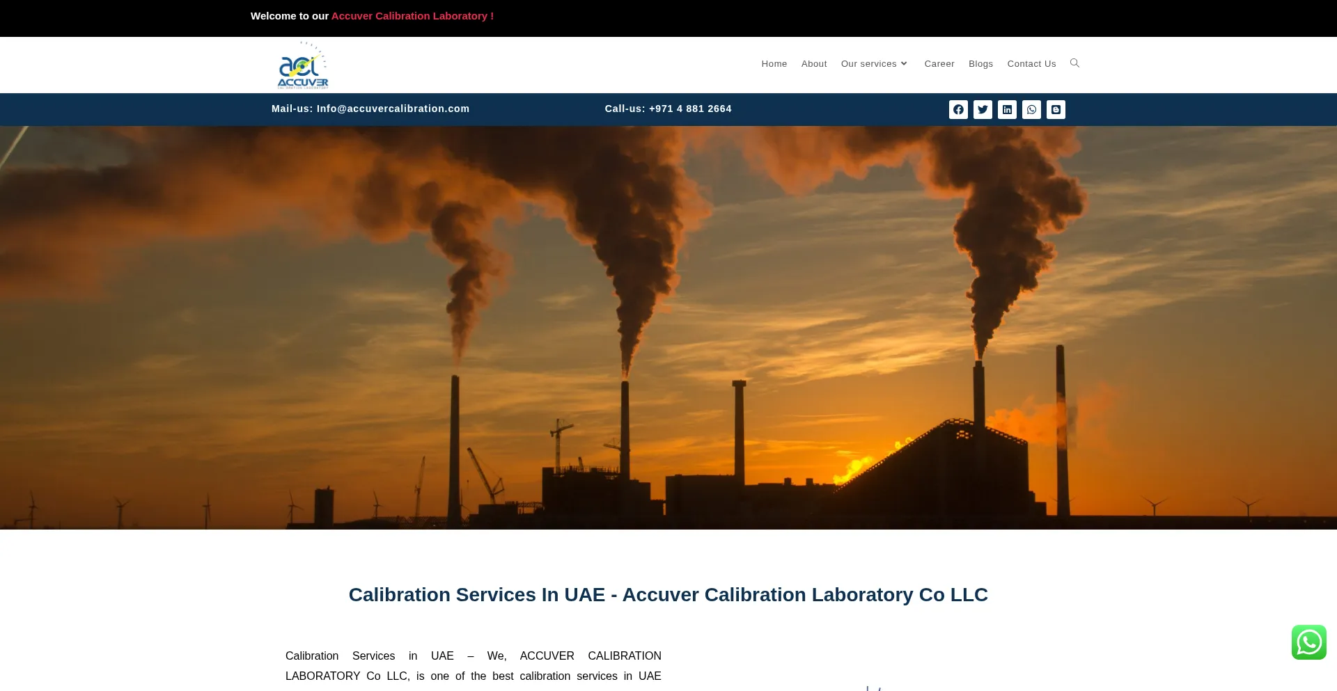 Accuvercalibration.com Screenshot