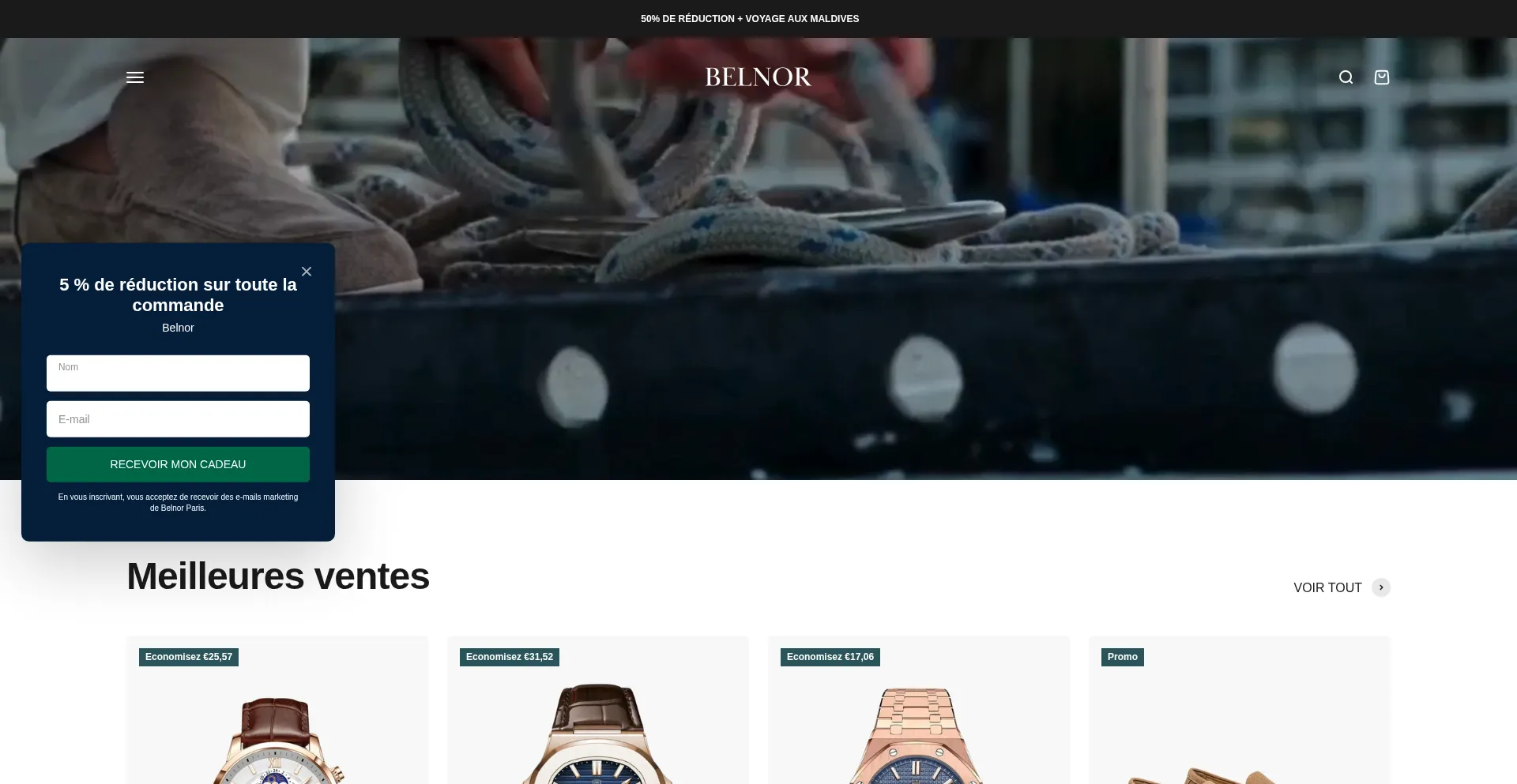 Website screenshot of Acheter-belnor.com