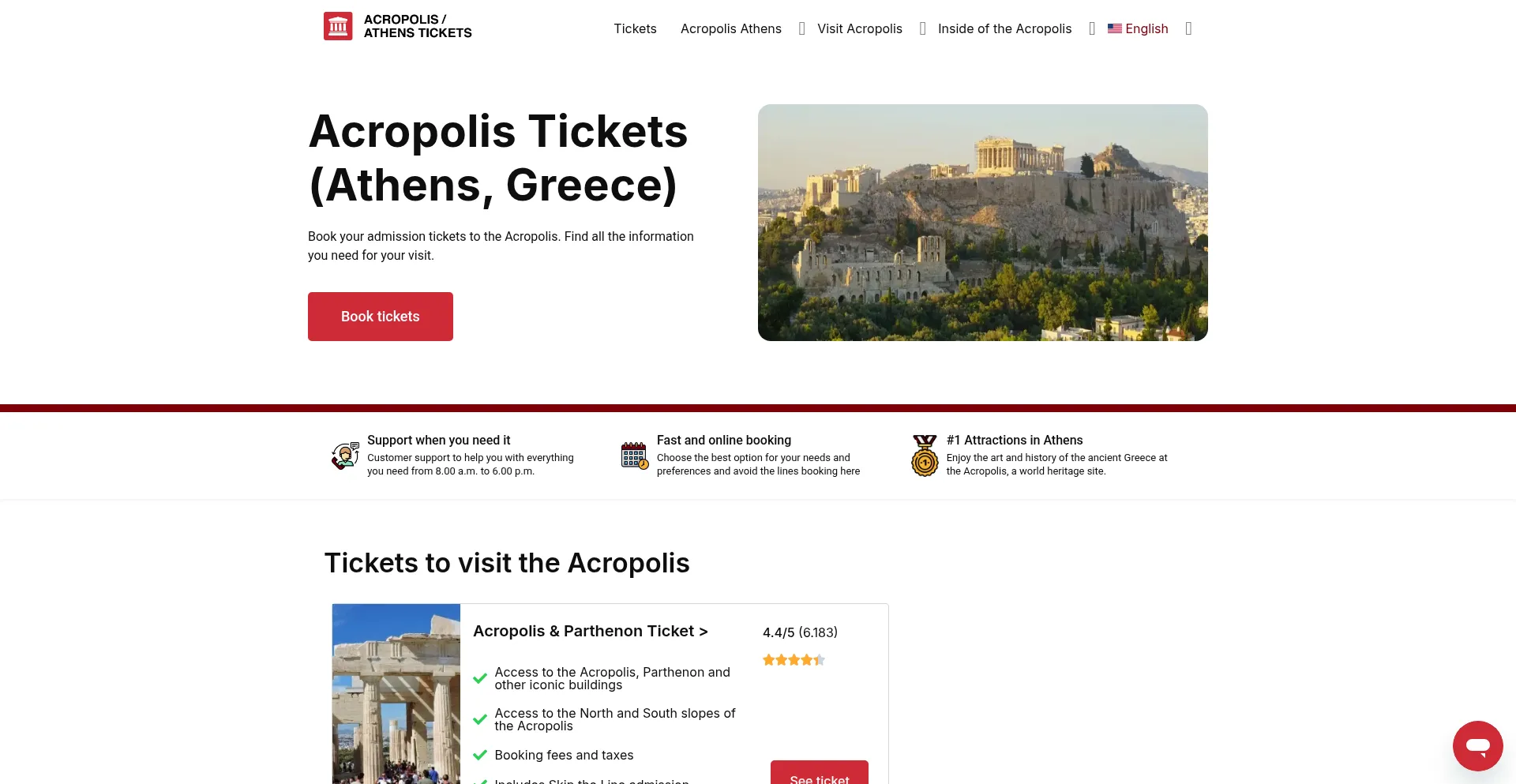 Acropolis-tickets.org Screenshot