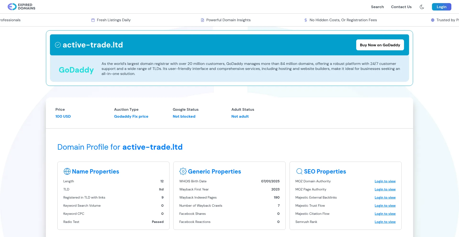 Active-trade.ltd Screenshot