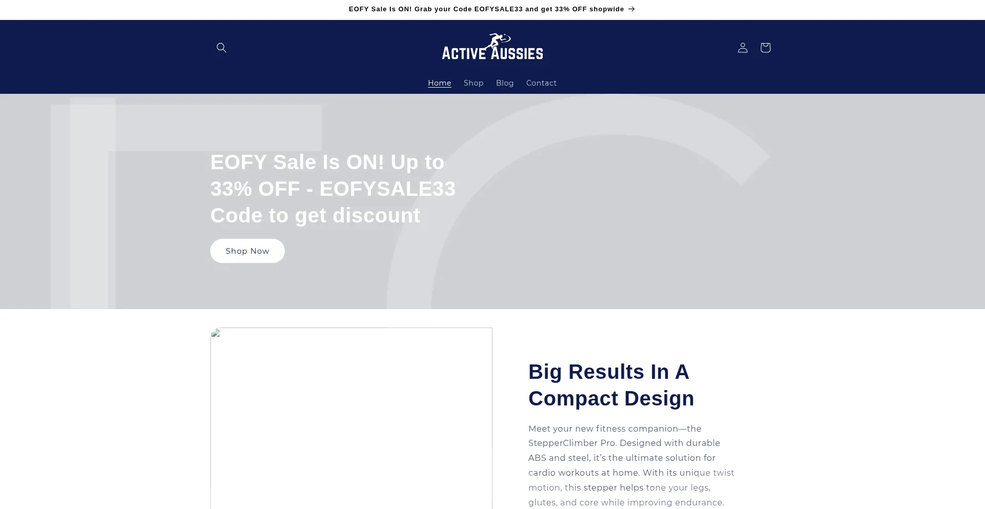 Website screenshot of Activeaussies.com.au