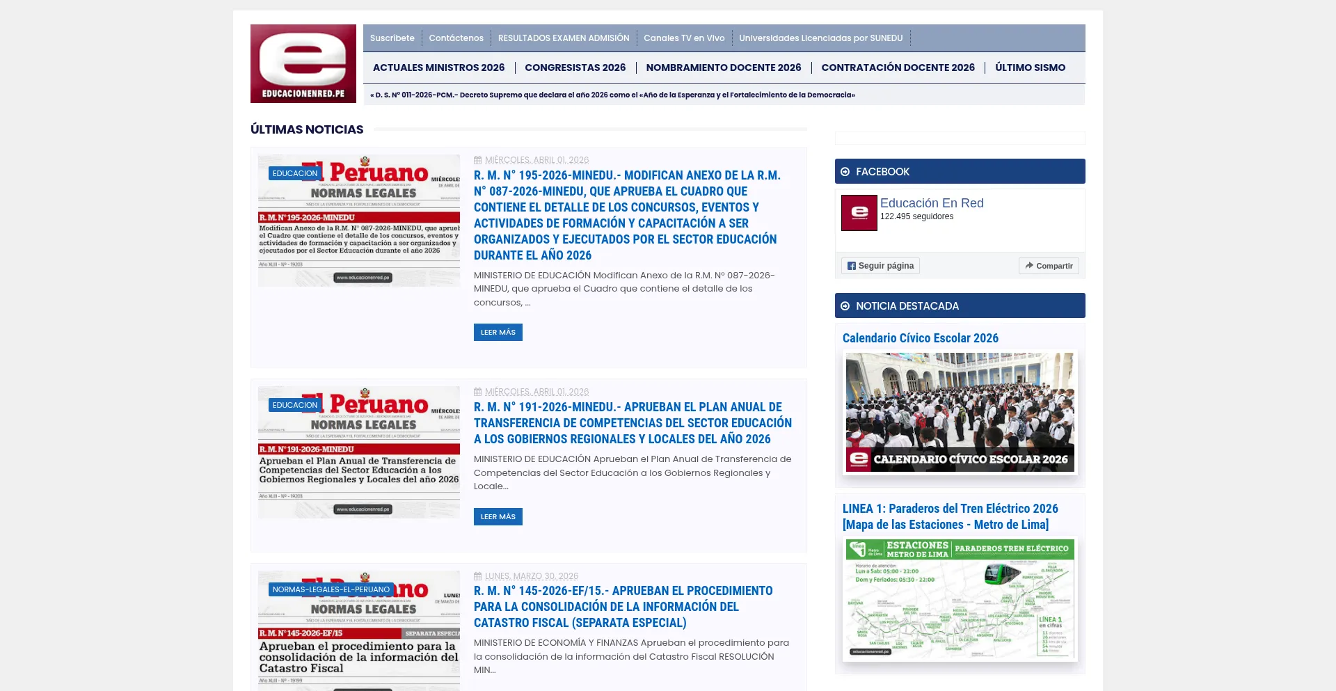 Actualidad.educacionenred.pe