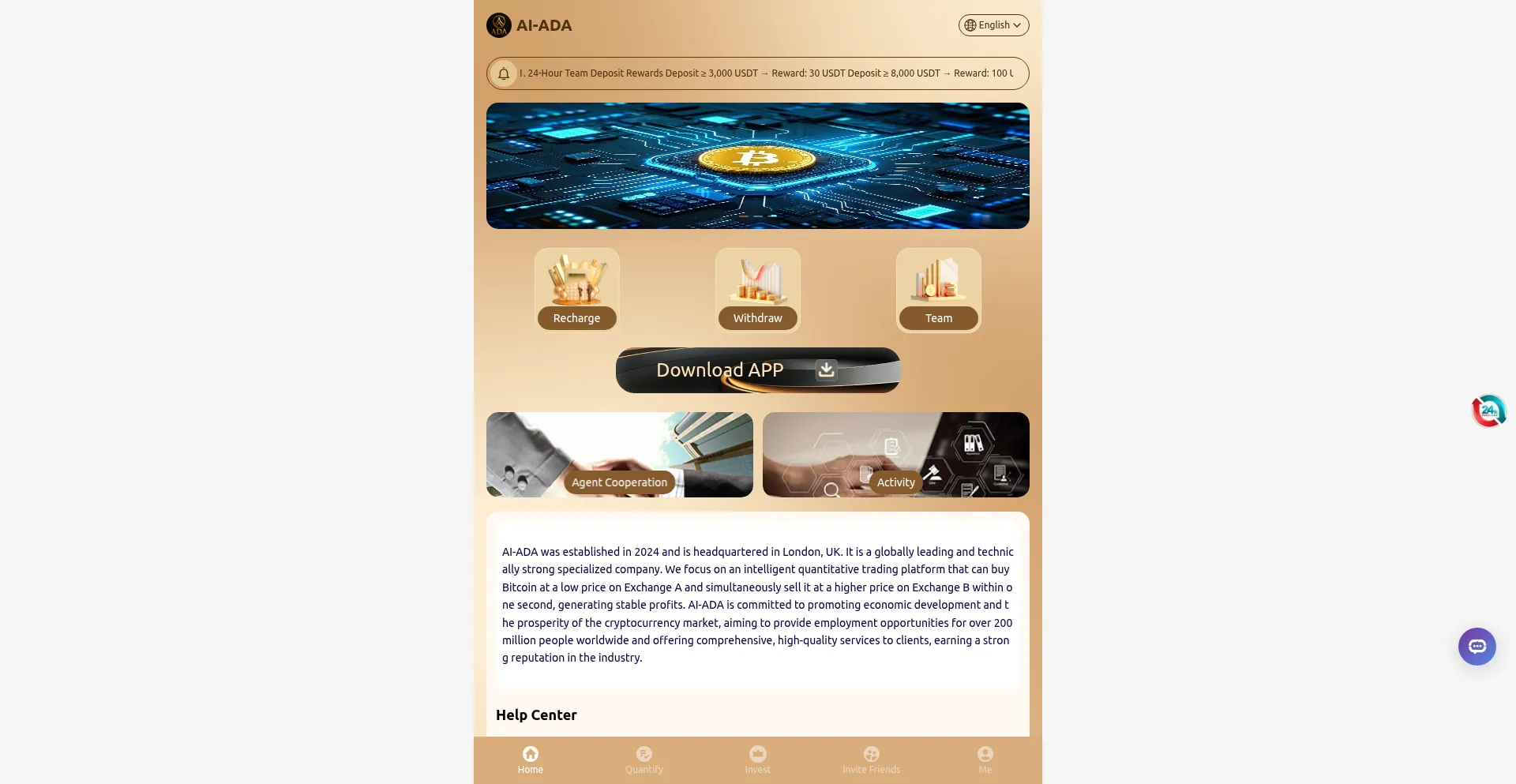 Website screenshot of Ada5.com