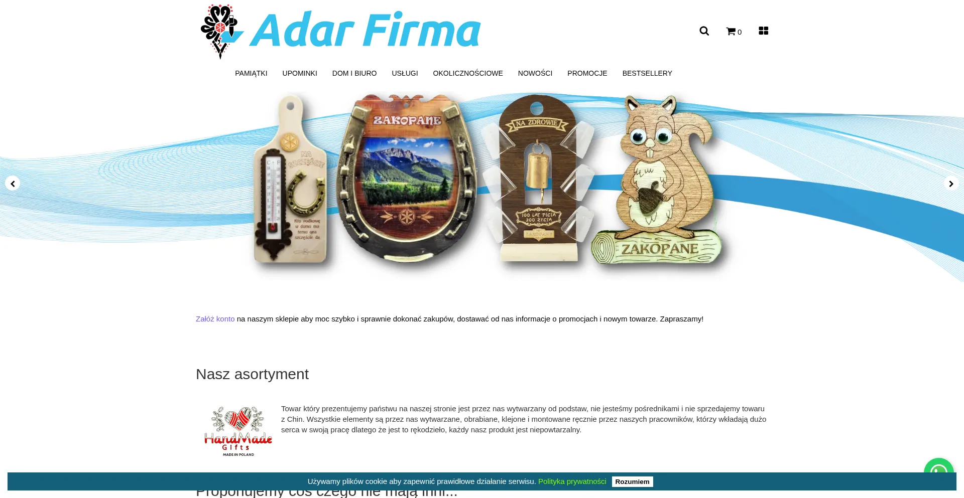 Website screenshot of Adarfirma.eu