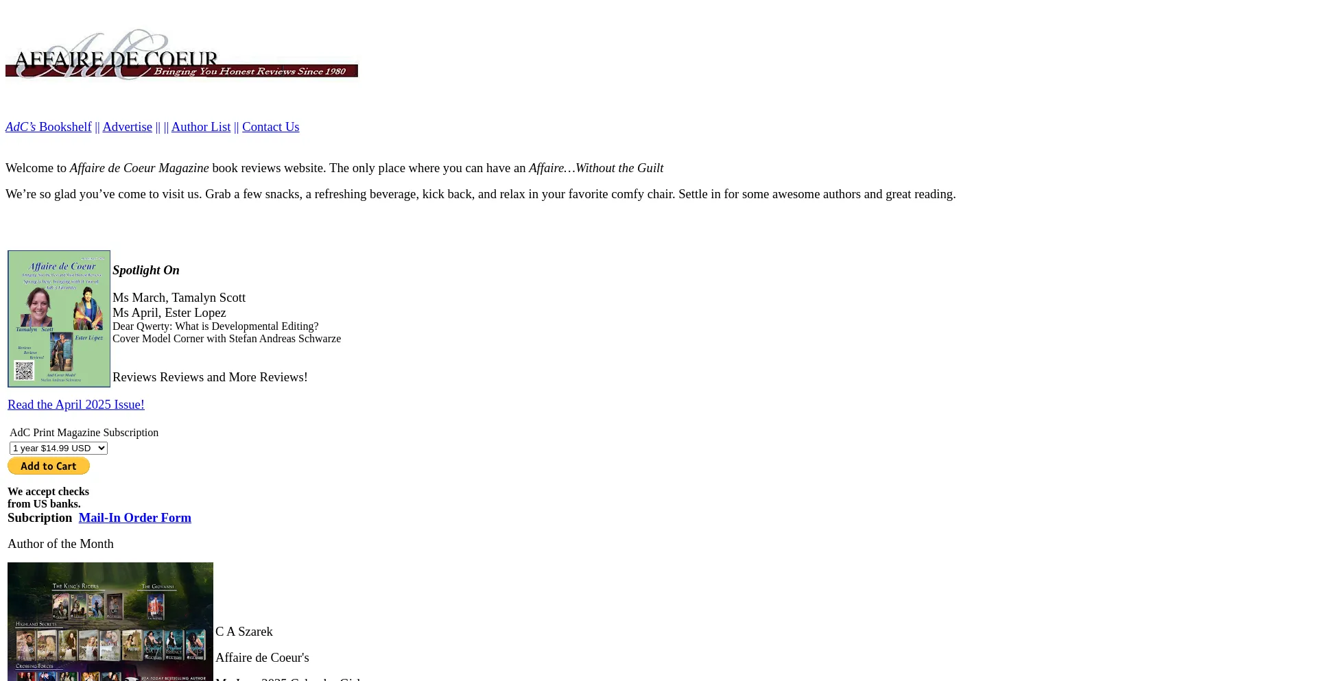 Website screenshot of Adcmagazine.com