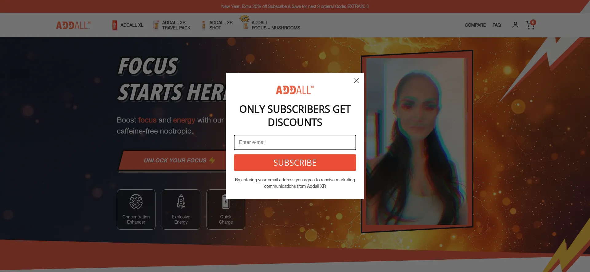 Website screenshot of Addallxr.com