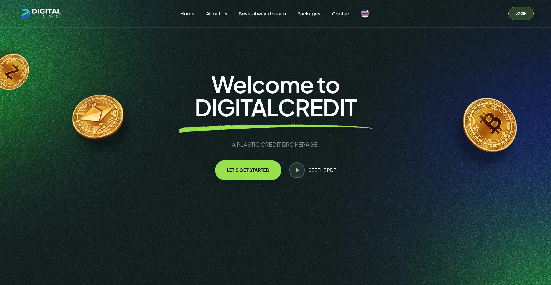 Website screenshot of Adigitalcredit.com
