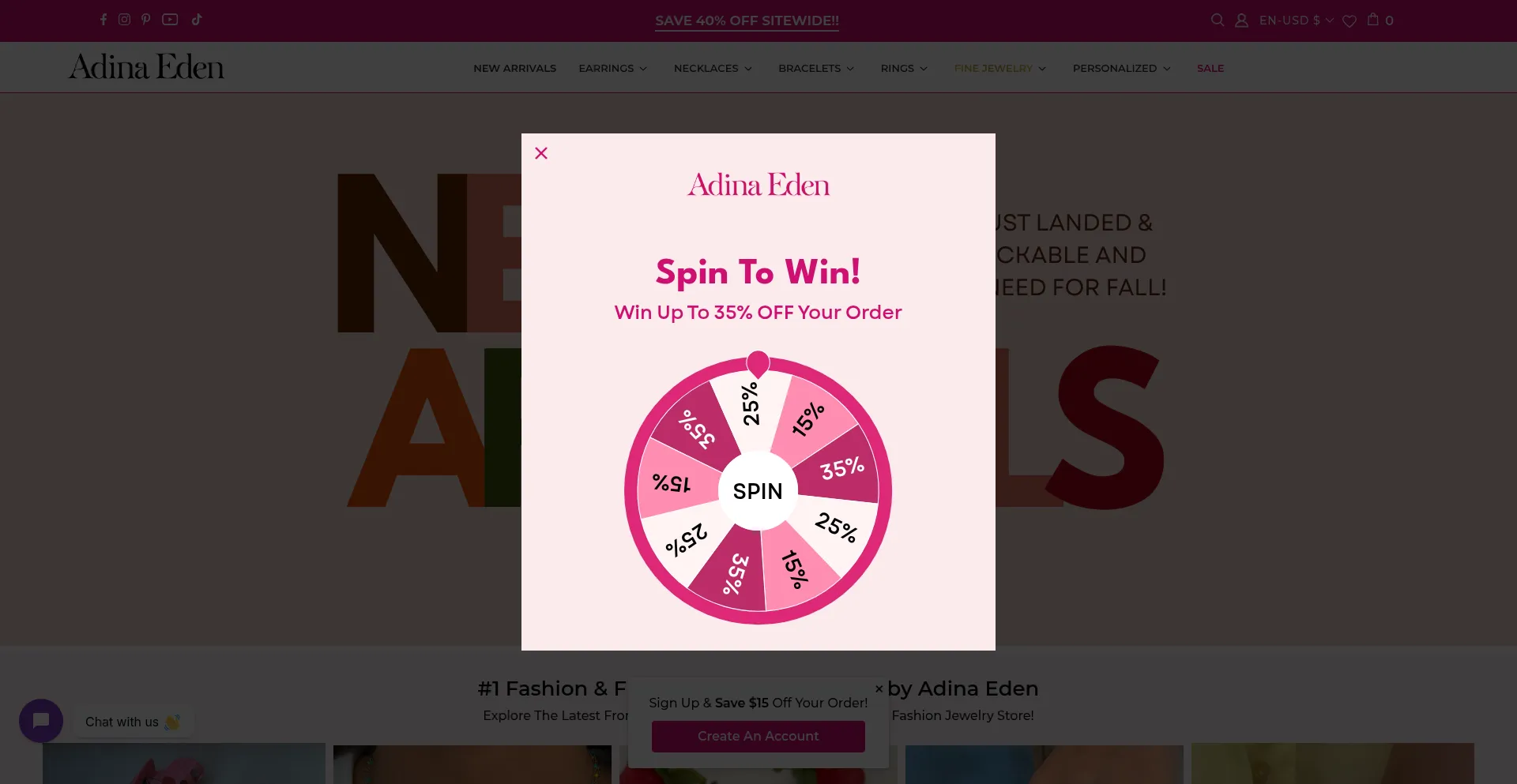 Adinasjewels.com Screenshot