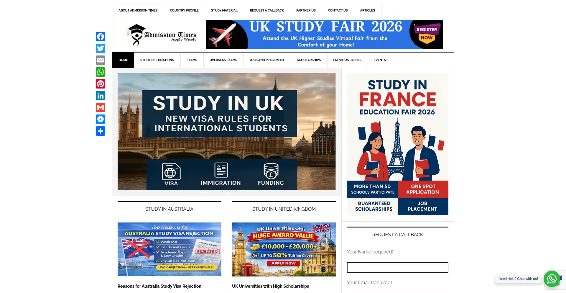 Admissiontimes.com