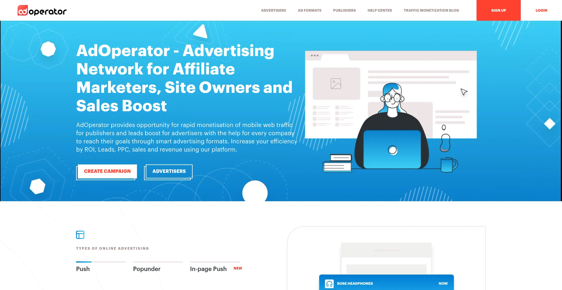 Adoperator.com Screenshot