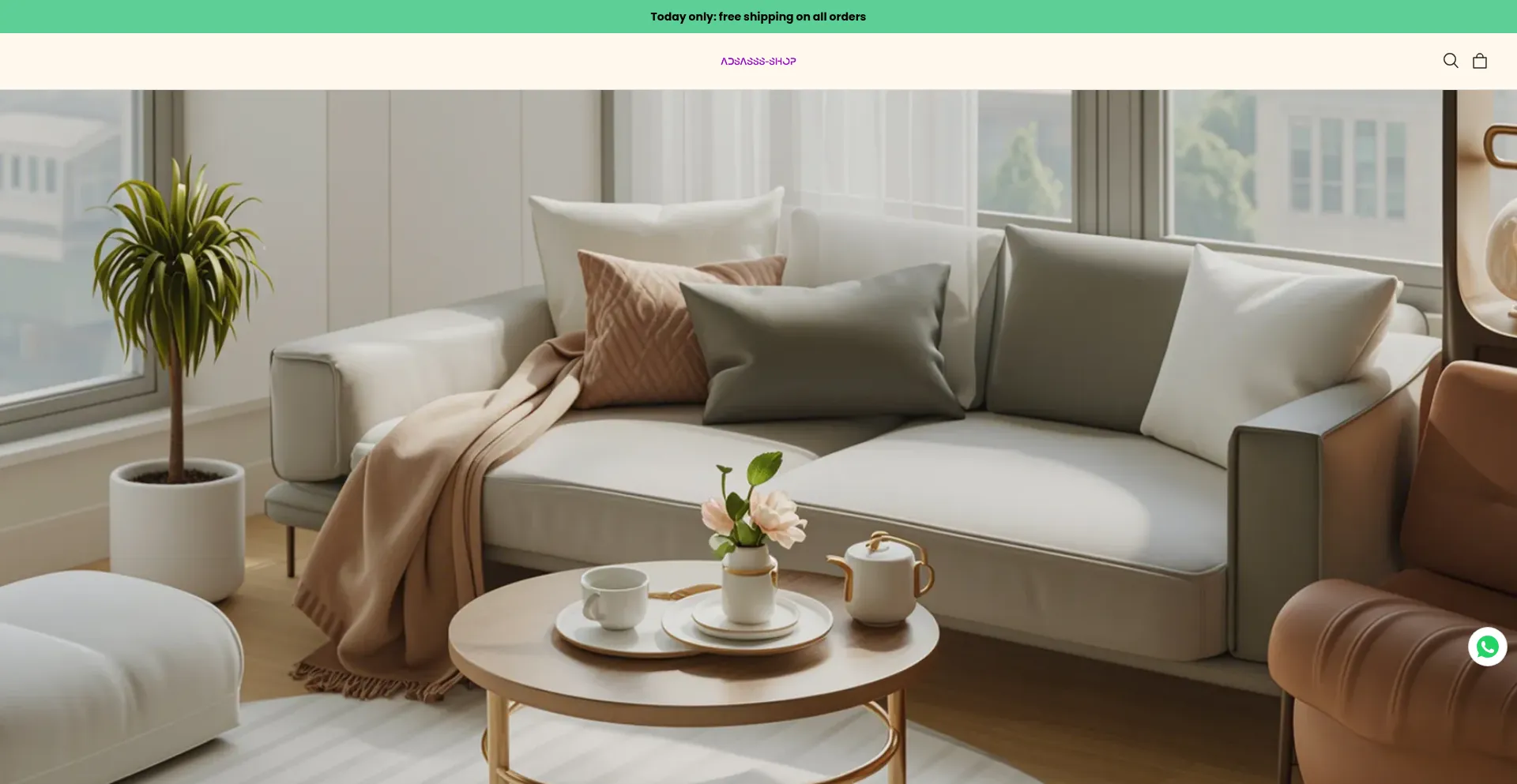 Website screenshot of Adsasss-shop.com