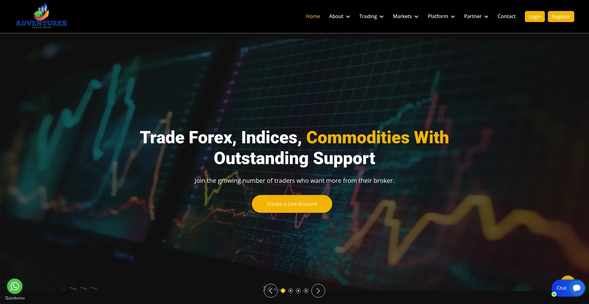 Website screenshot of Adventuresflip.com