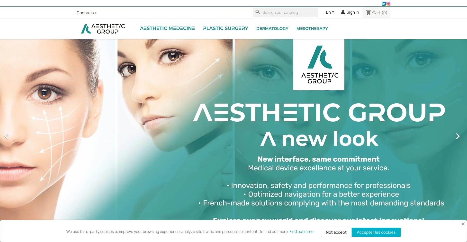 Aestheticgroup.fr Screenshot
