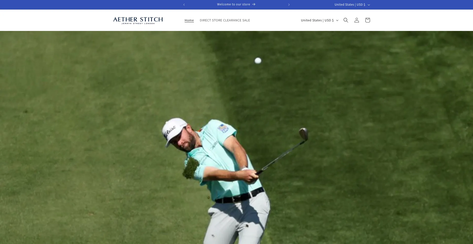 Website screenshot of Aetherstitch.shop