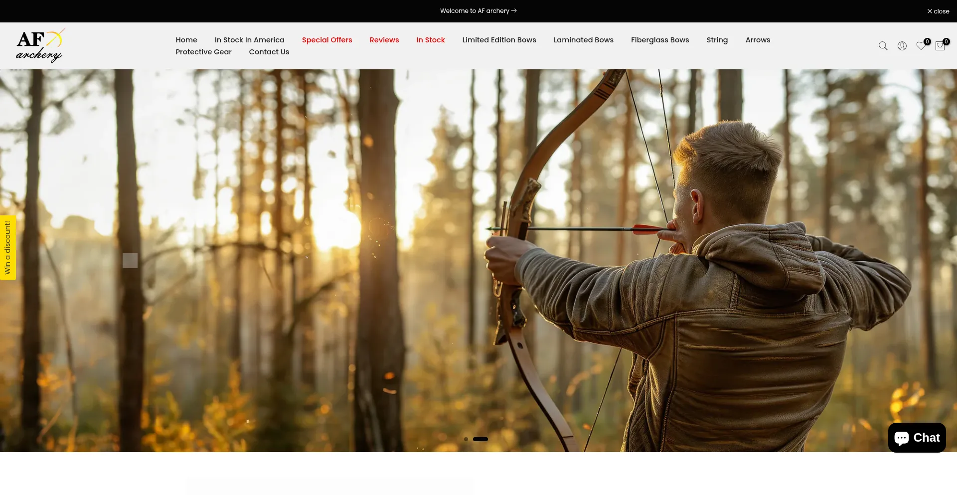 Afarchery.com Screenshot