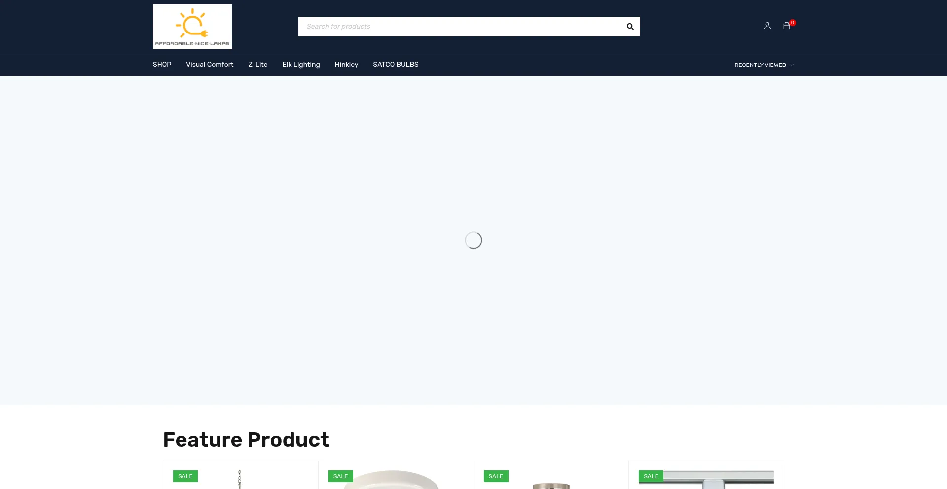 Affordable-nice-lamps.com Screenshot