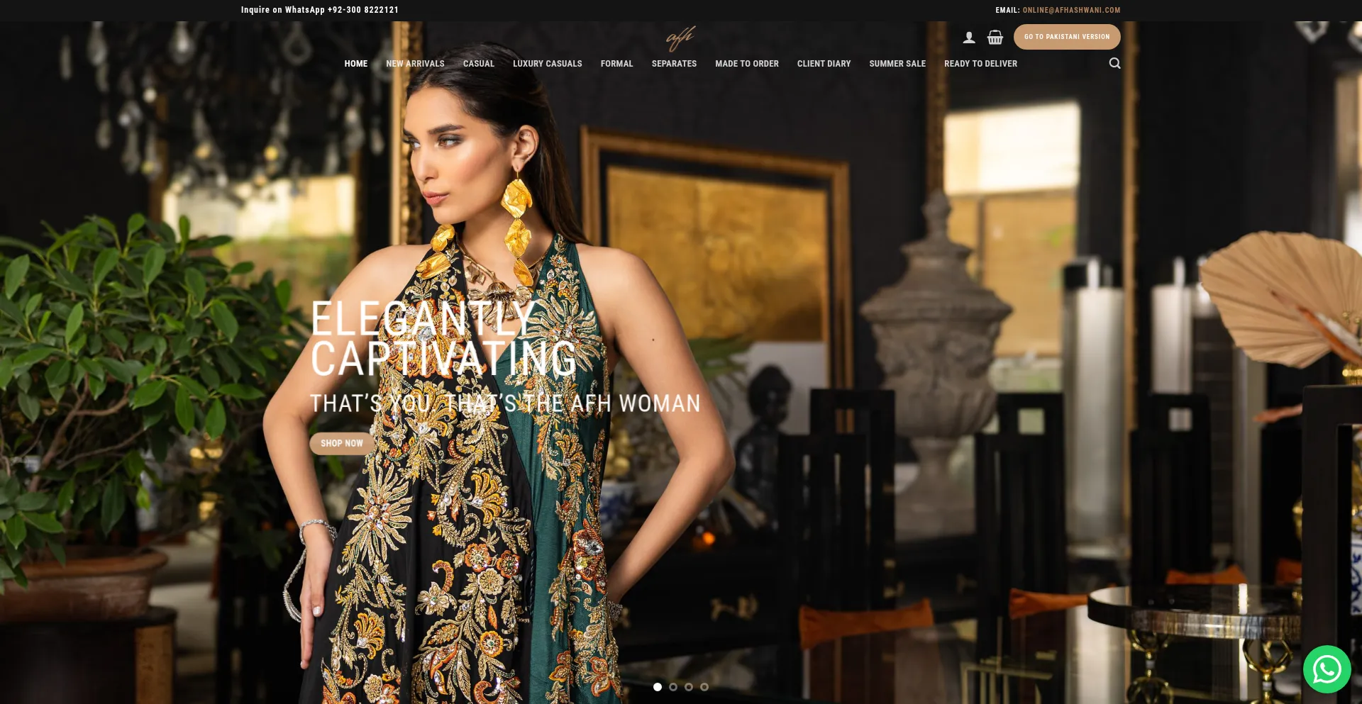 Website screenshot of Afhashwani.com