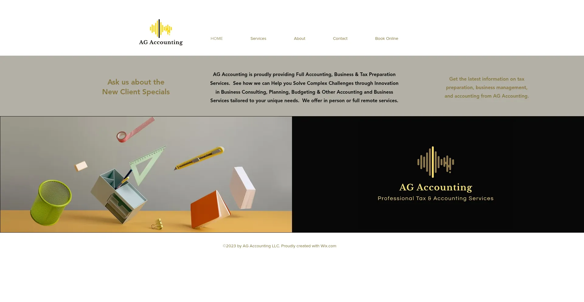 Website screenshot of Agascpa.com