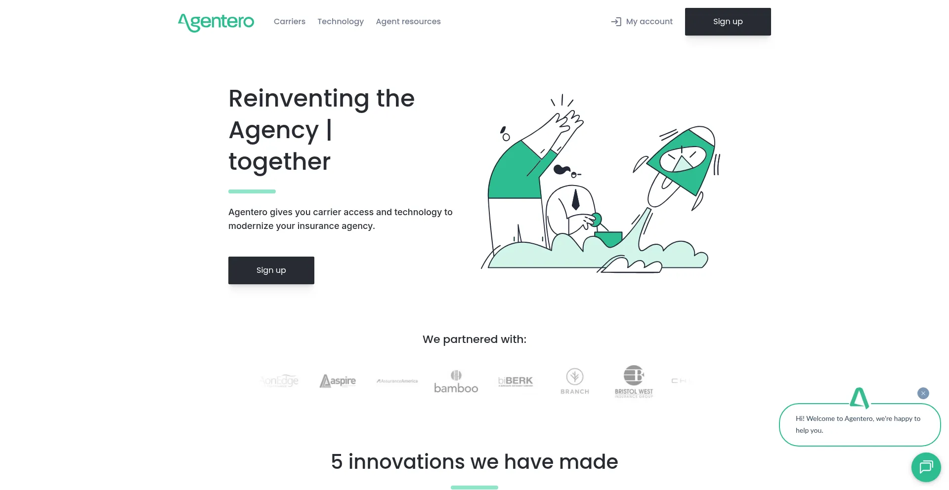 Agentero.com Screenshot