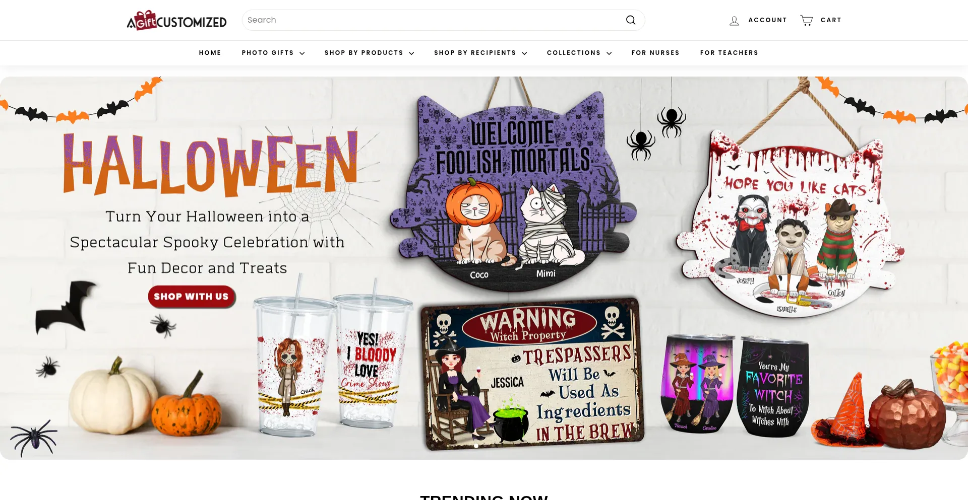 Agiftcustomized.com Screenshot
