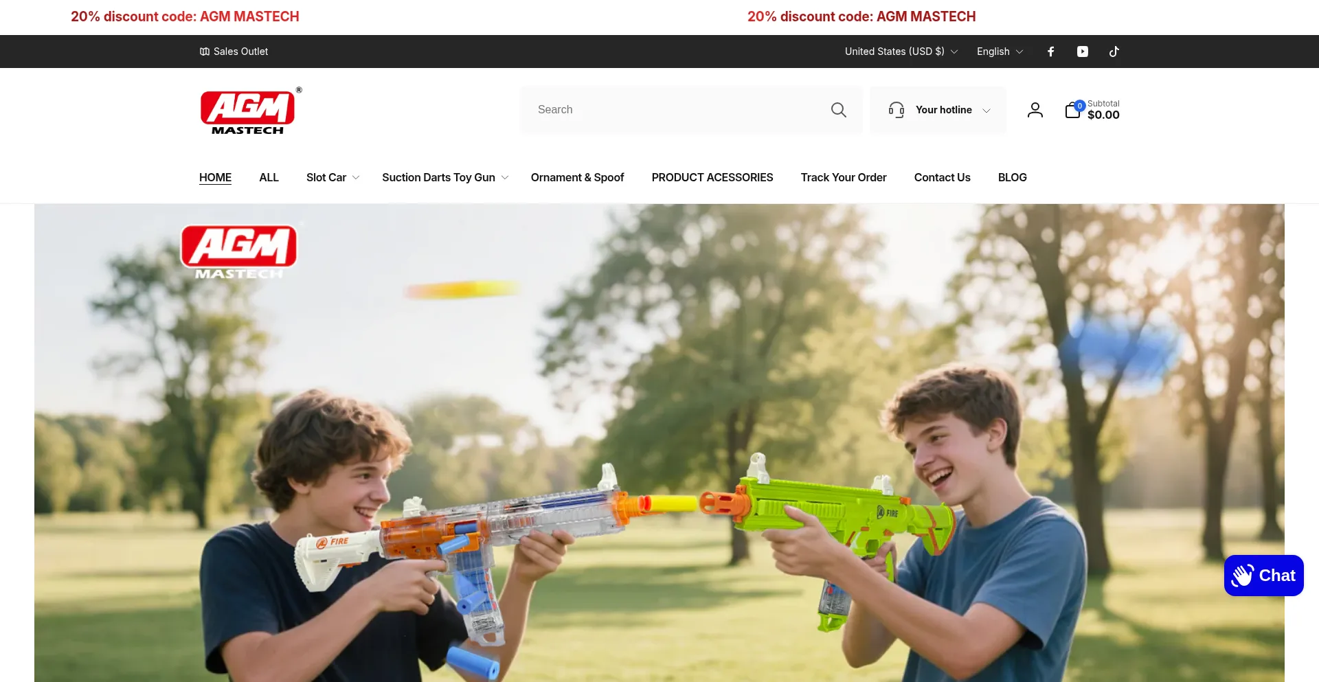Website screenshot of Agmmastech.com