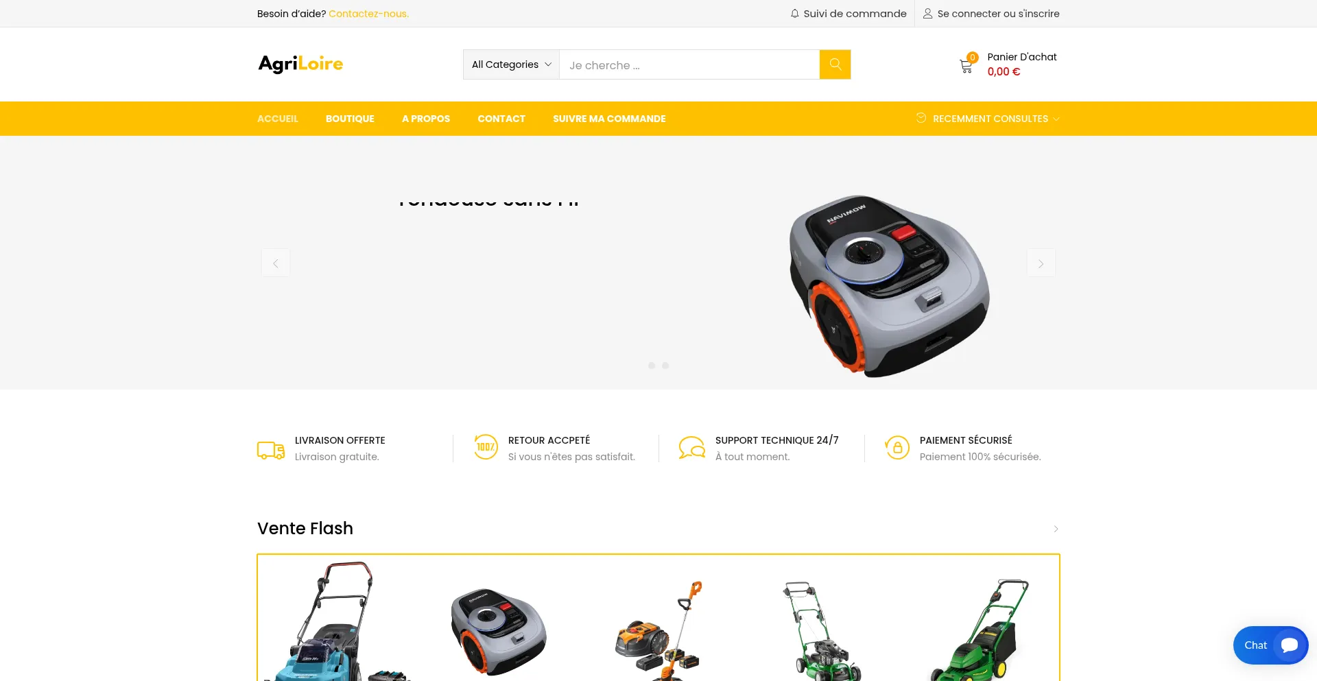 Agriloire.com Screenshot