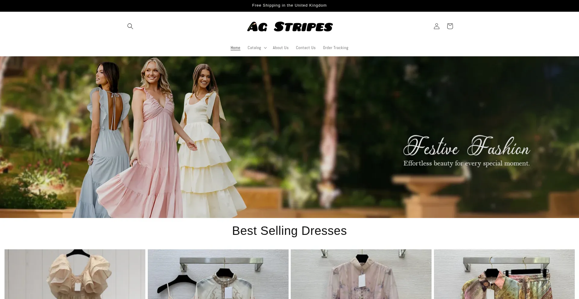 Website screenshot of Agstripes.com