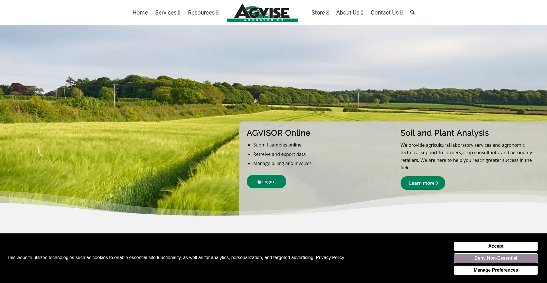 Agvise.com Screenshot