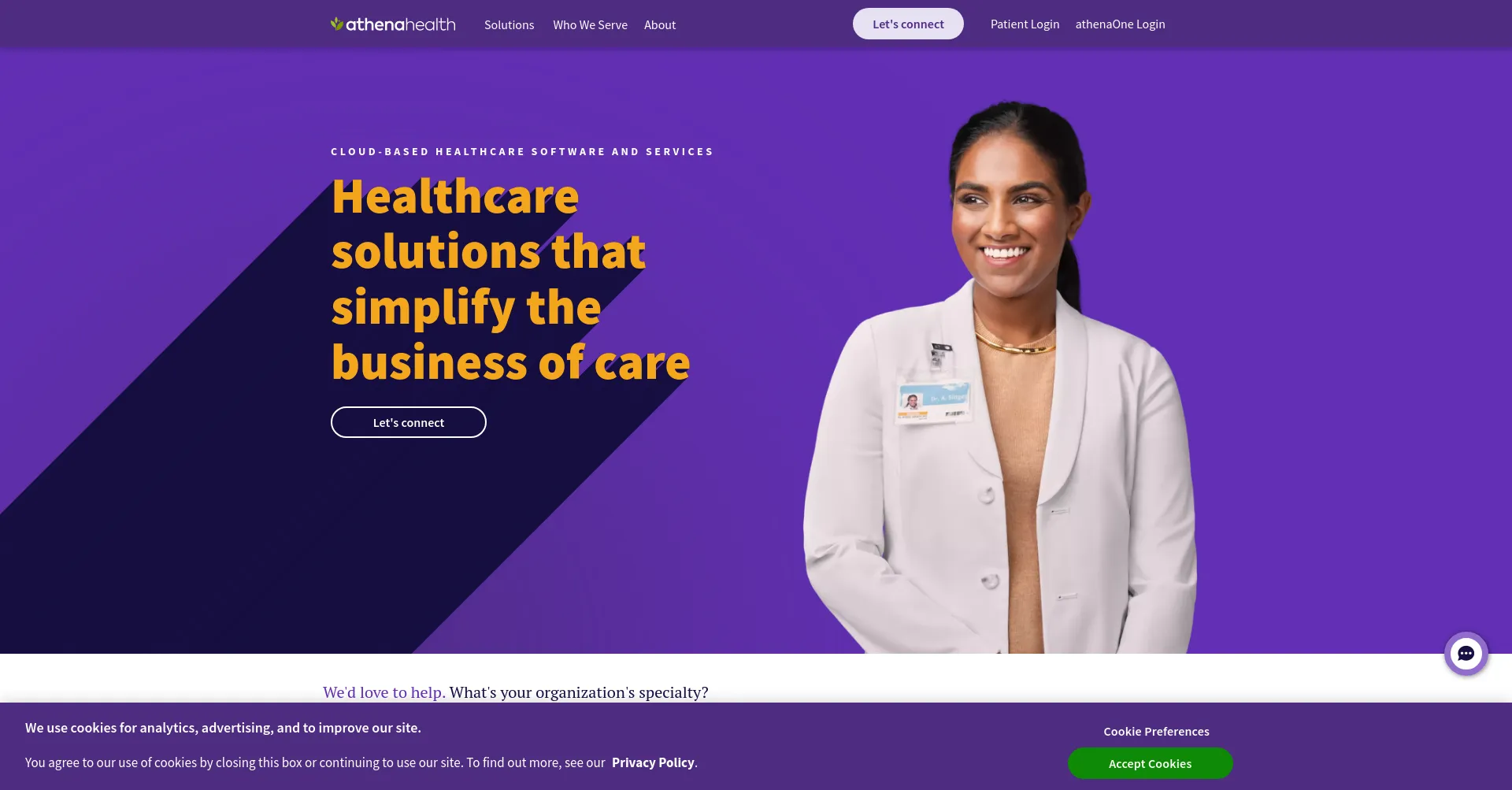 Website screenshot of Ahmsg.us