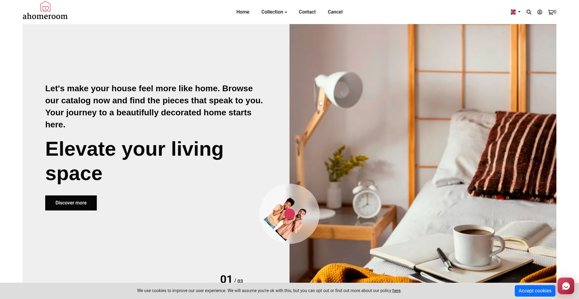 Ahomeroom.com Screenshot