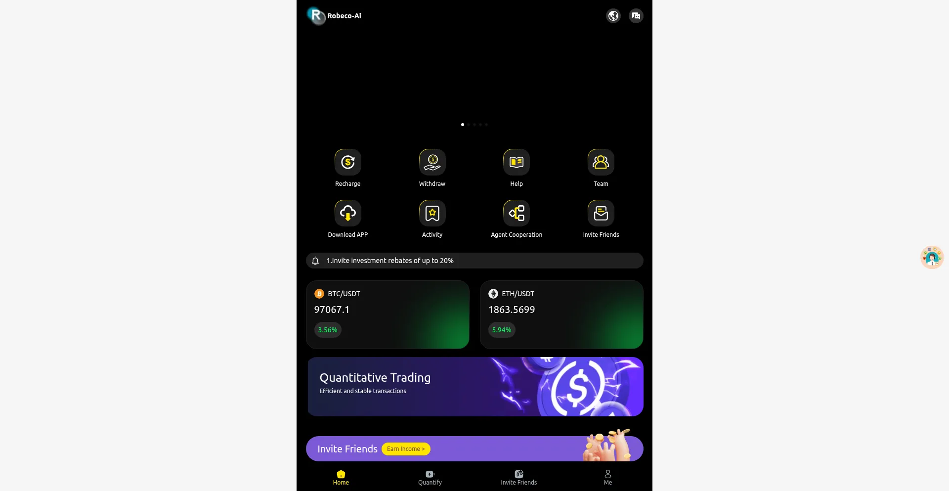 Website screenshot of Ai-robeco.com