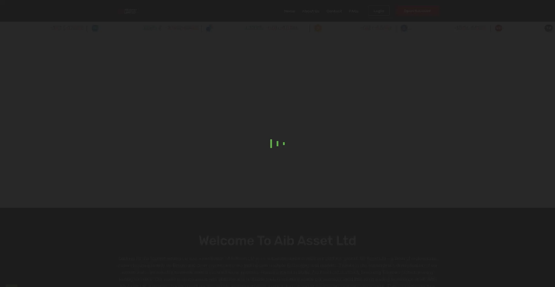 Website screenshot of Aibassetltd.com