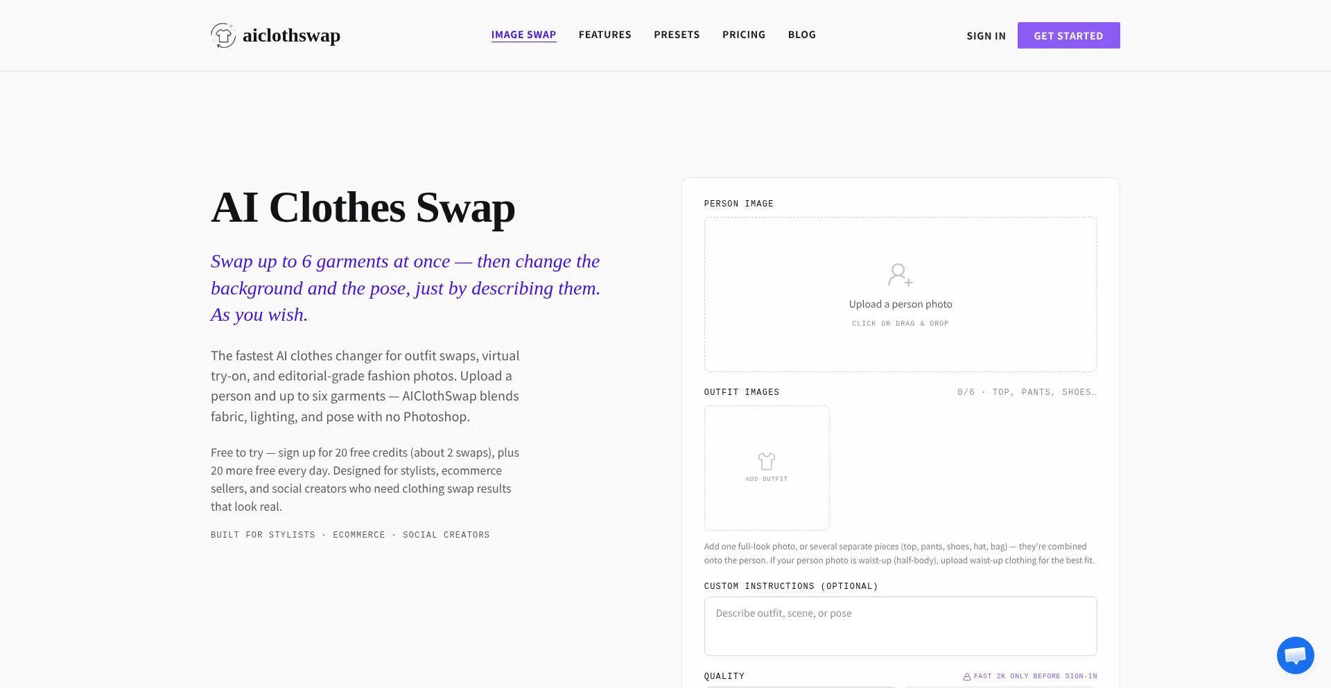 Aiclothswap.com