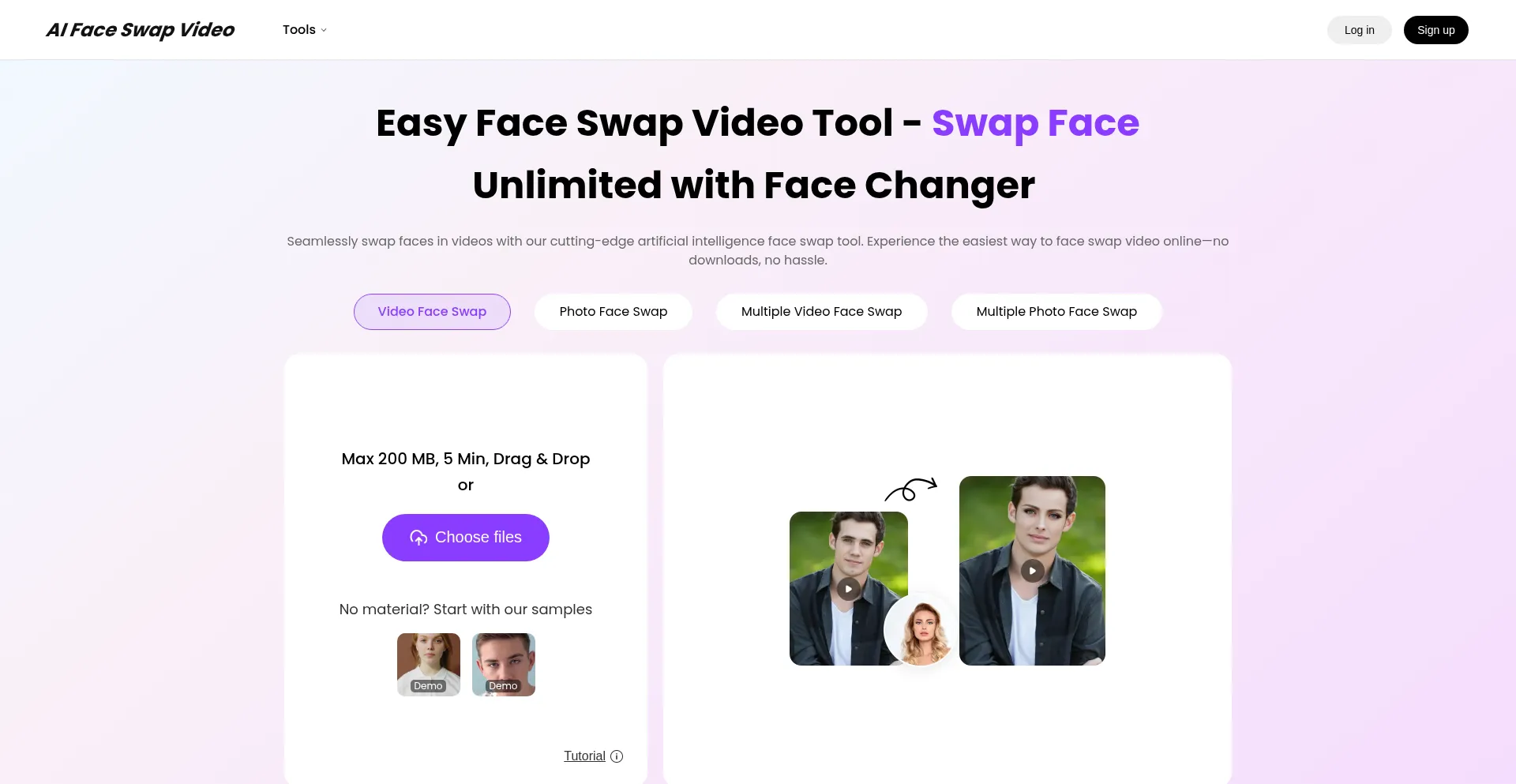 Aifaceswapvideo.online Screenshot