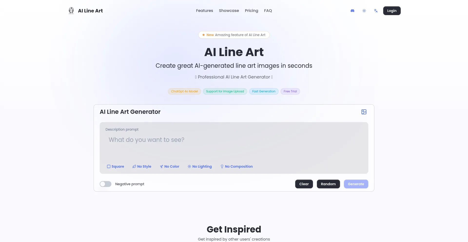 Website screenshot of Ailineart.com
