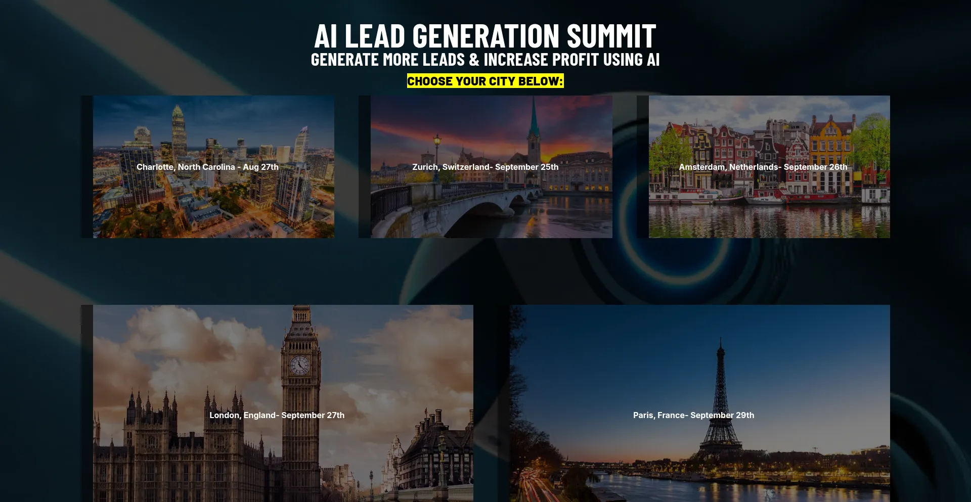 Website screenshot of Aimillionairemodel.com