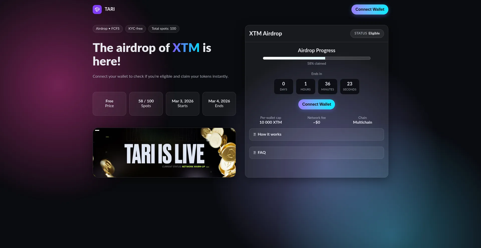 Airdrop.tariprotocol.com