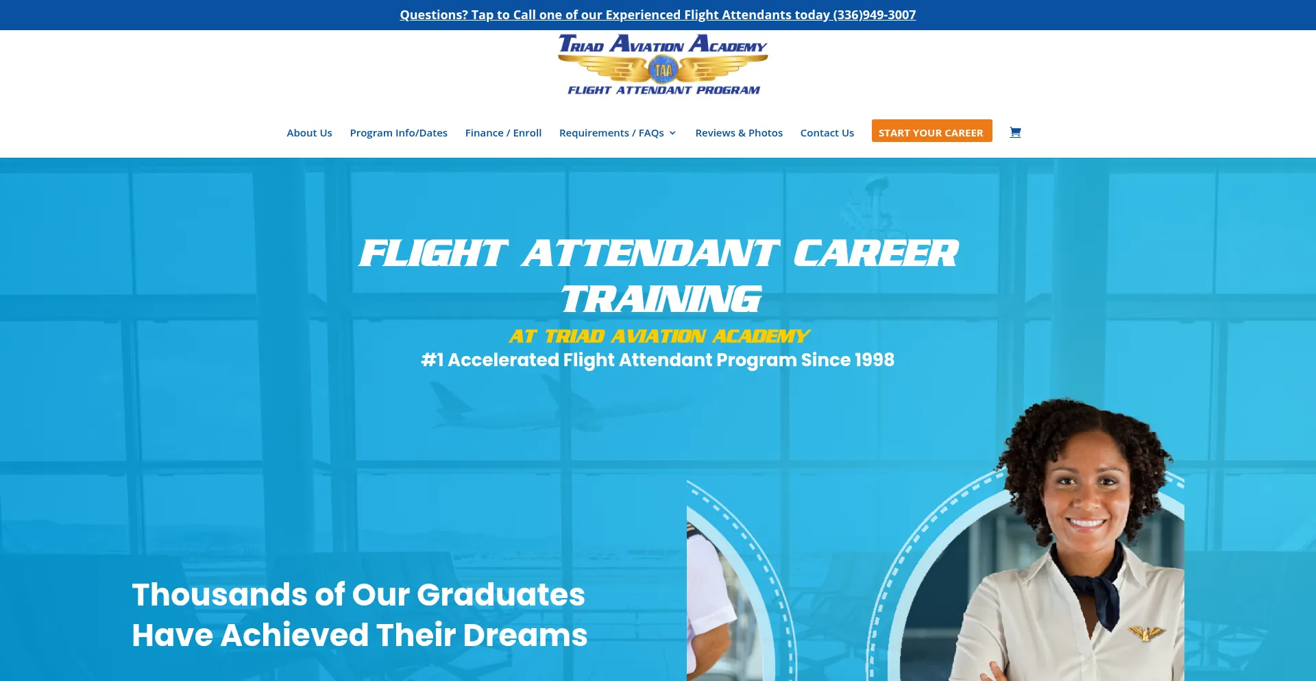 Website screenshot of Airlineinflight.com