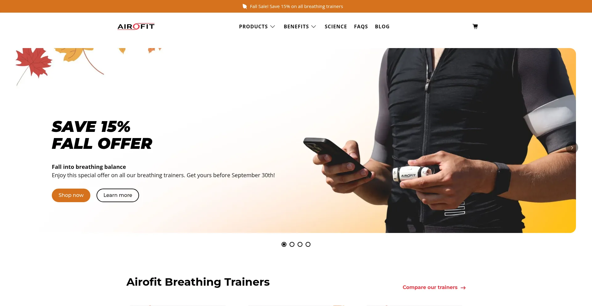 Airofit.com Screenshot