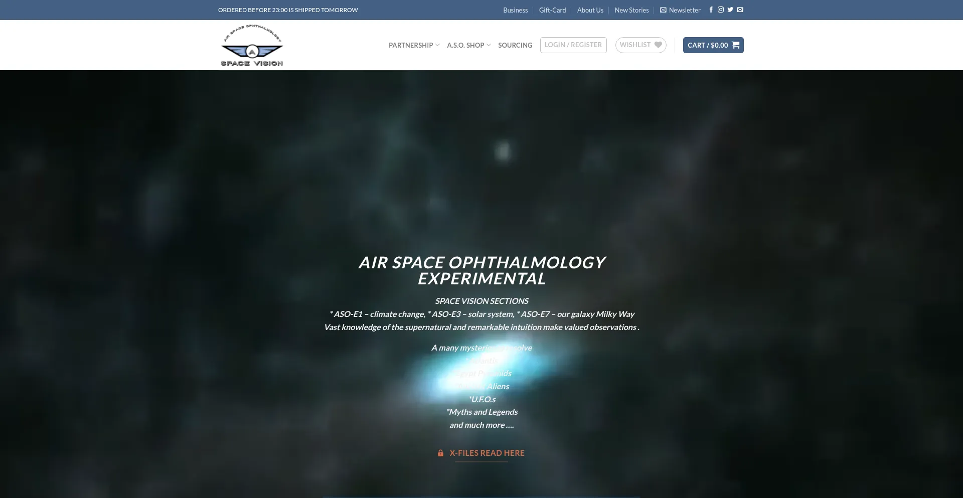Website screenshot of Airspaceophthalmology.com