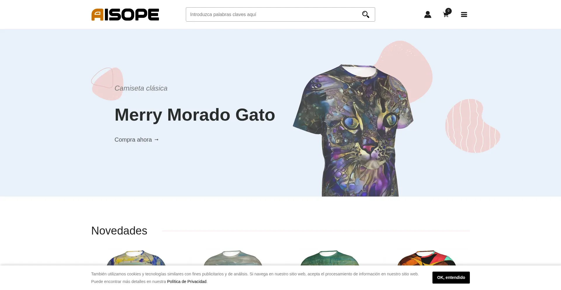 Website screenshot of Aisope.com.pe