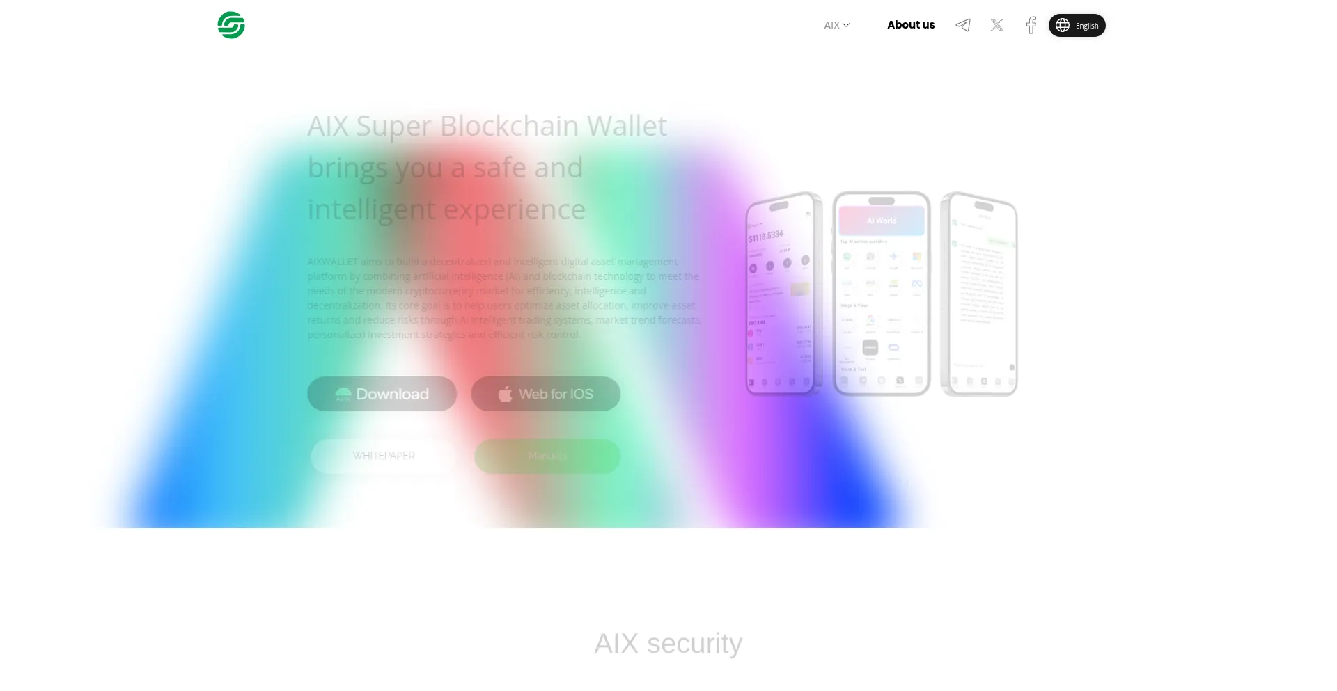 Website screenshot of Aixwallets.com