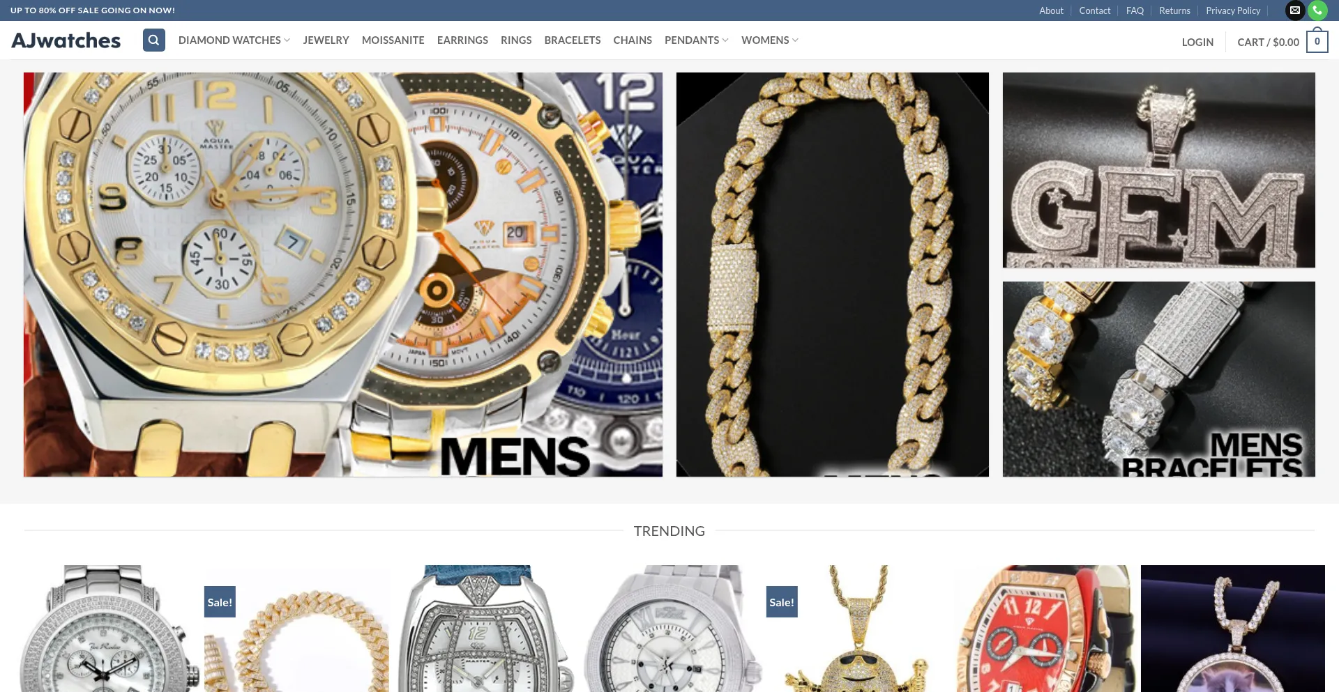 Ajwatches.com Screenshot