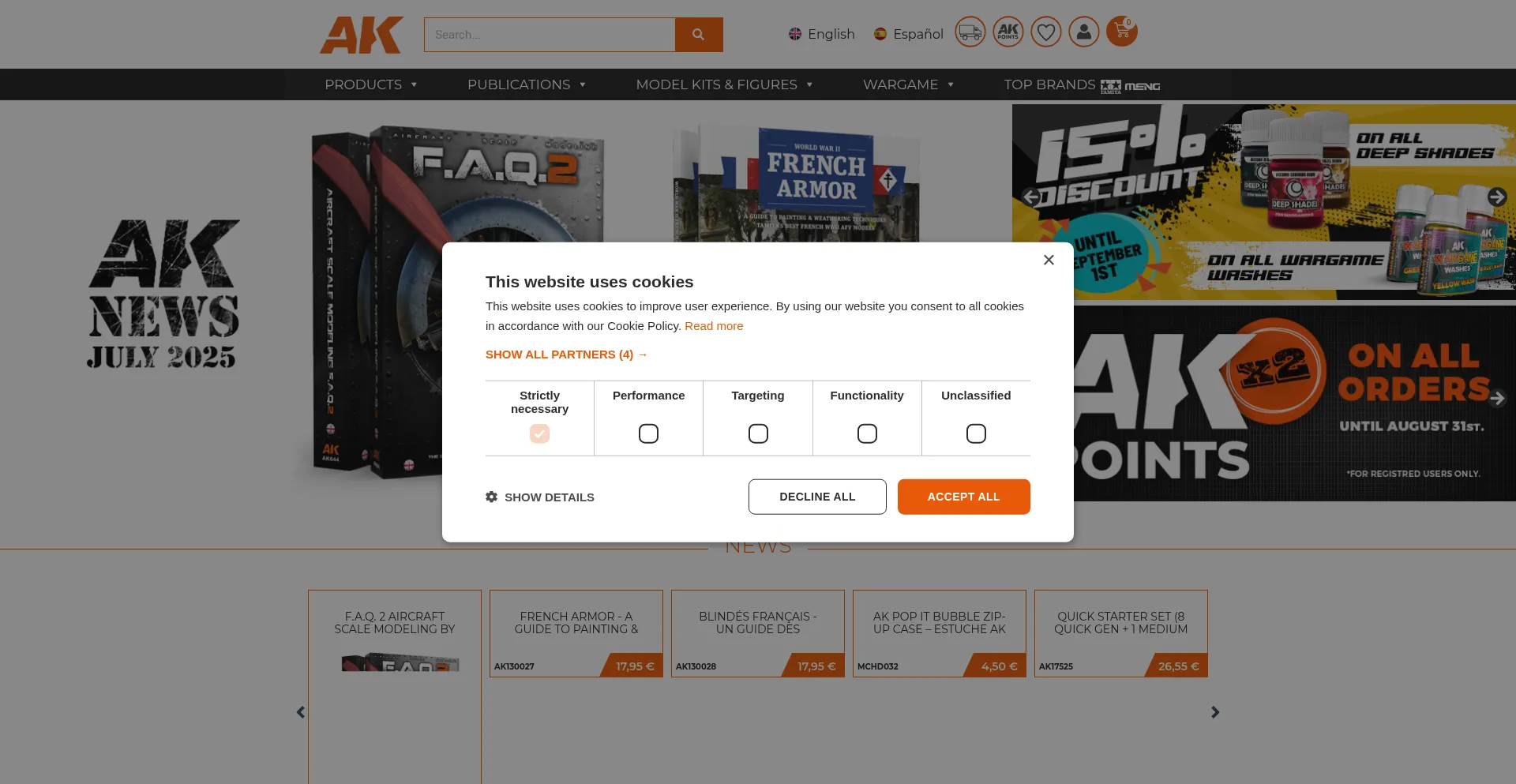 Website screenshot of Ak-interactive.com