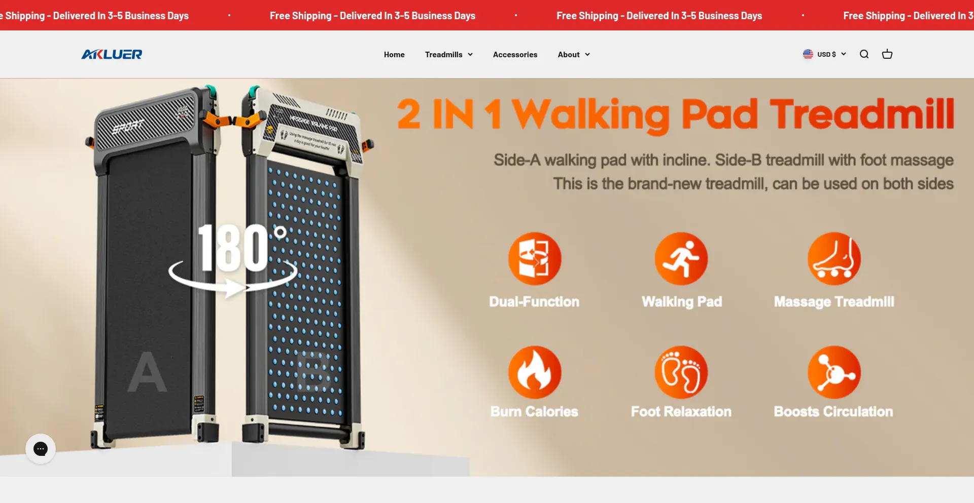 Website screenshot of Akluer.com