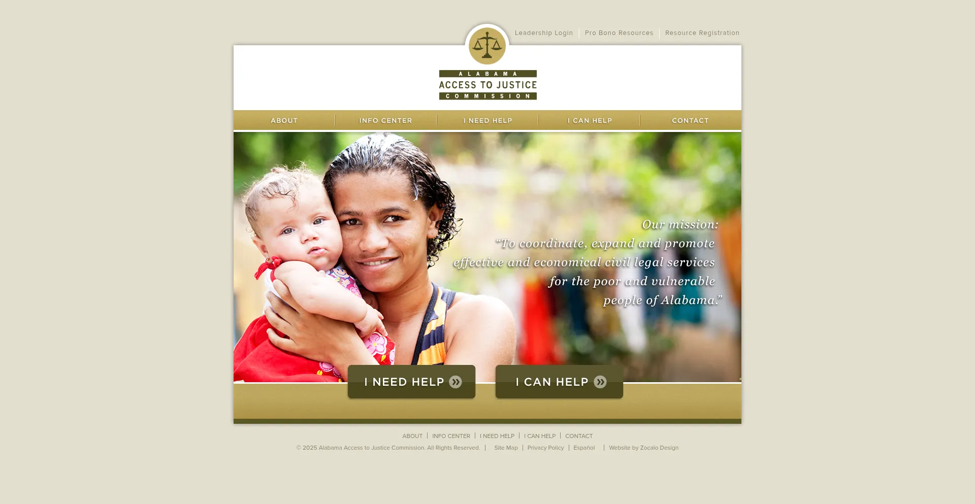 Website screenshot of Alabamaatj.org
