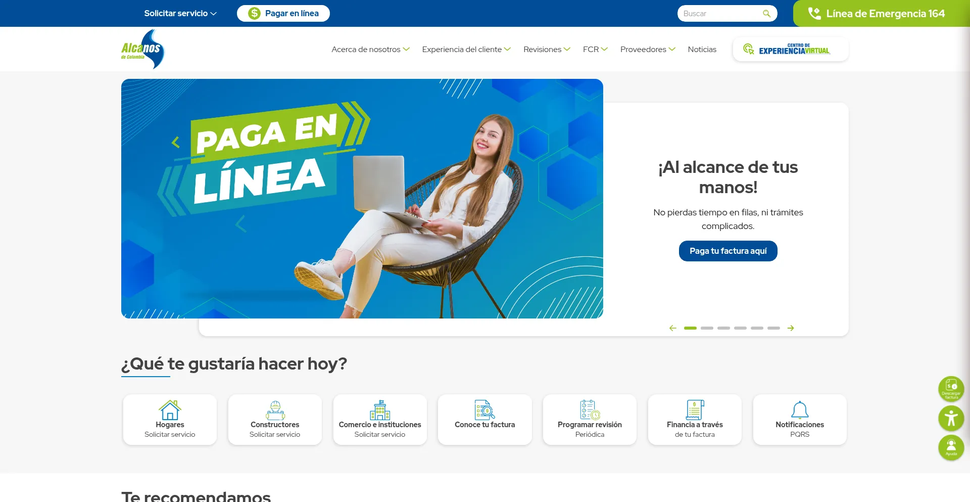 Website screenshot of Alcanosesp.com