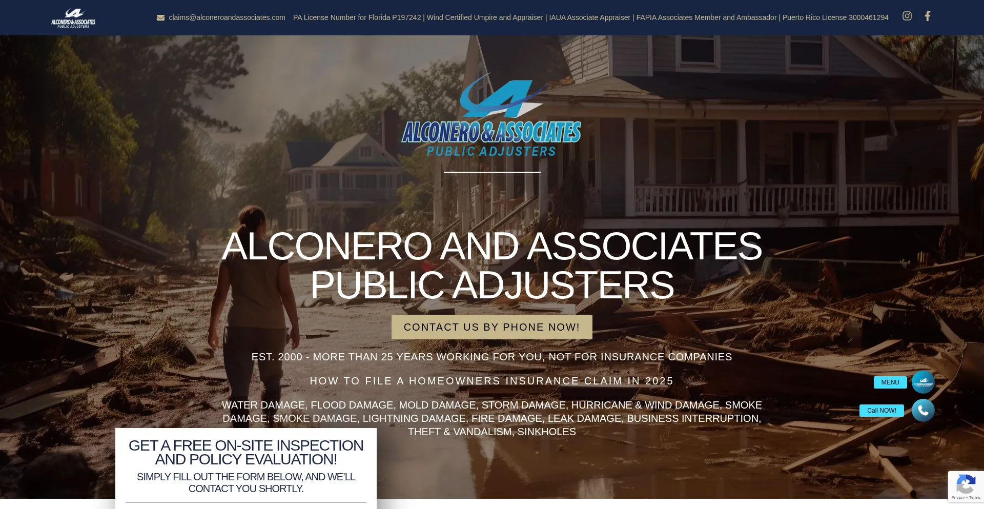 Alconeroandassociates.com Screenshot