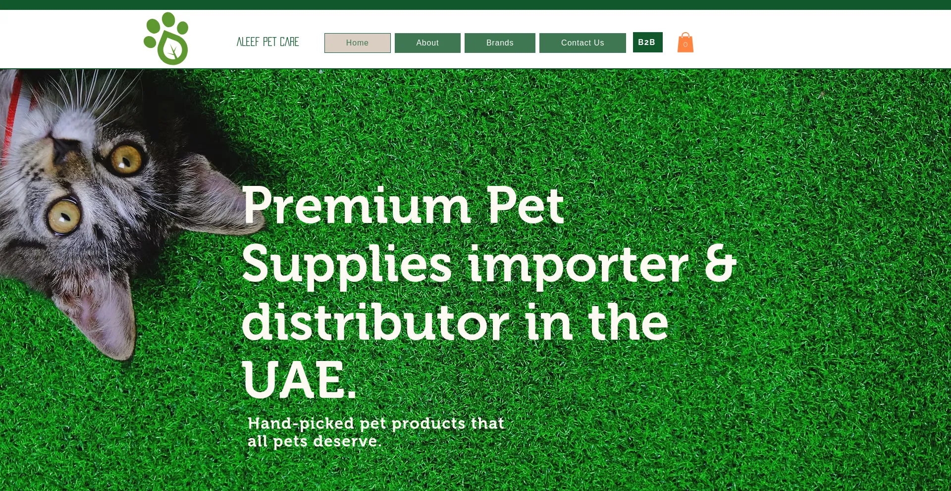 Website screenshot of Aleefpetcare.com
