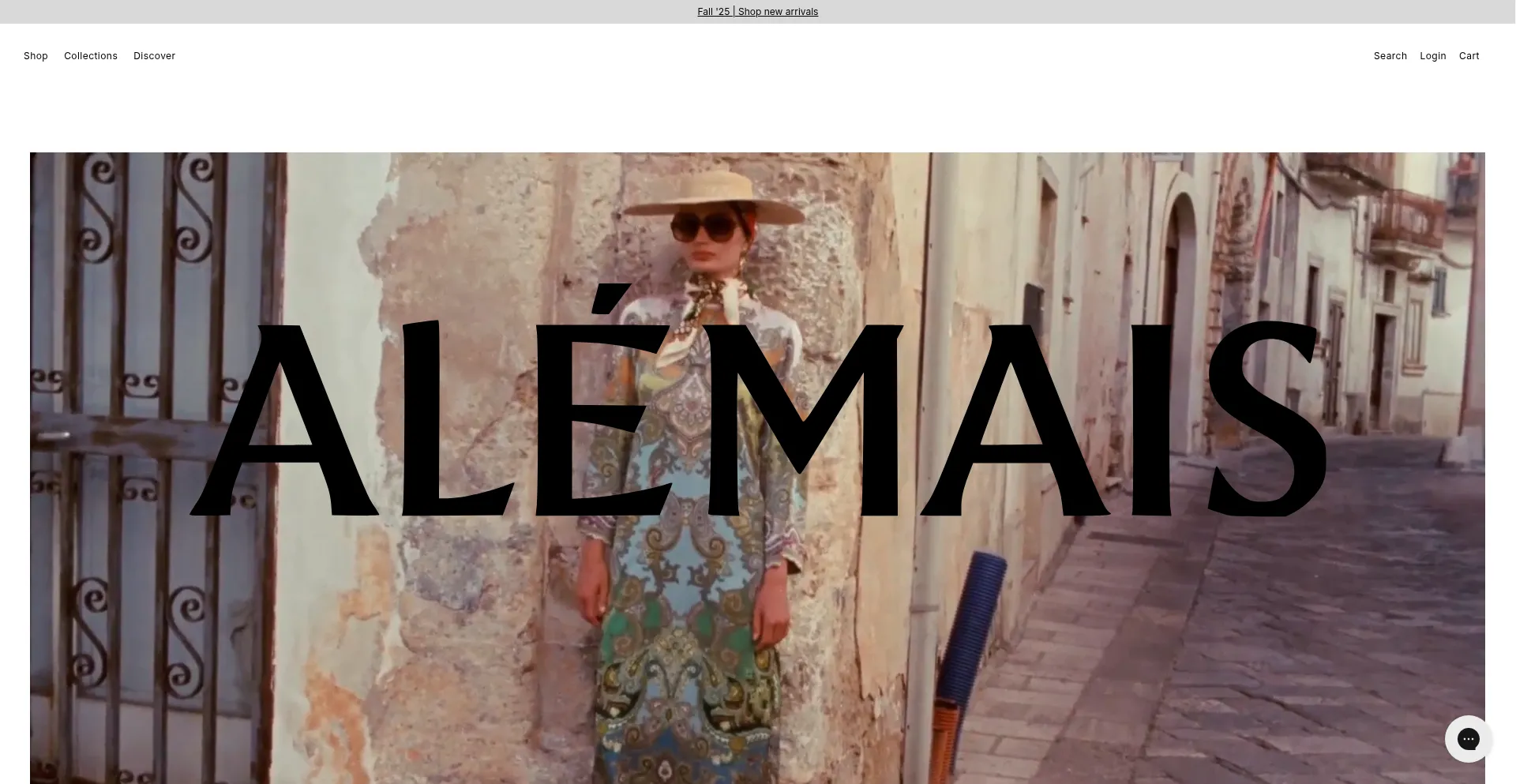 Website screenshot of Alemais.com